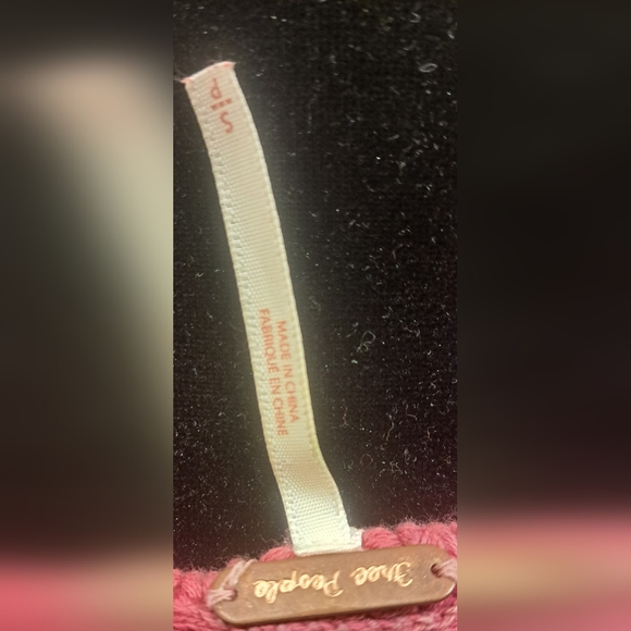 Free People 100% Cotton Cable Knit Sweater – Pink - Picture 3 of 3